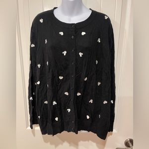 Disney Mickey Mouse Minnie Mouse Polka Dots cardigan sweater plus size 5